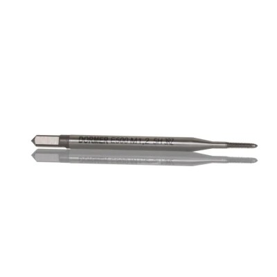 Dormer Machine Threading Tap M1.2 Thread Size Straight Flute Metric Standard ISO 529 Right Hand 38mm Overall E500M1.2NO3
