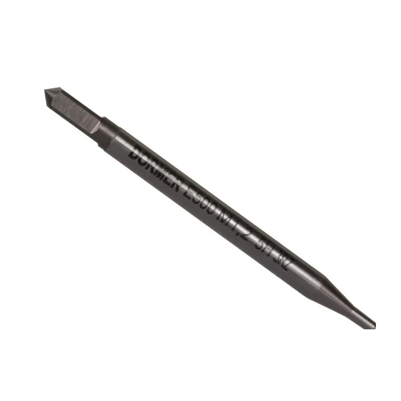 Dormer Machine Threading Tap M1.2 Thread Size Straight Flute Metric Standard ISO 529 Right Hand 38mm Overall E500M1.2NO3