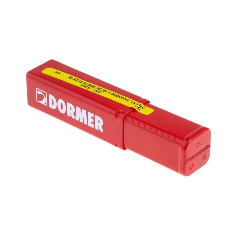 Dormer Machine Threading Tap, M20 Thread, 1.5mm Pitch, Metric Fine Standard, HSS, Straight Flute, Right Hand E513M20X1.5NO3