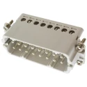 TE Connectivity Heavy Duty Power Connector Insert 16A 16 Contacts Panel Mount HA Series Male 1-1103416-1
