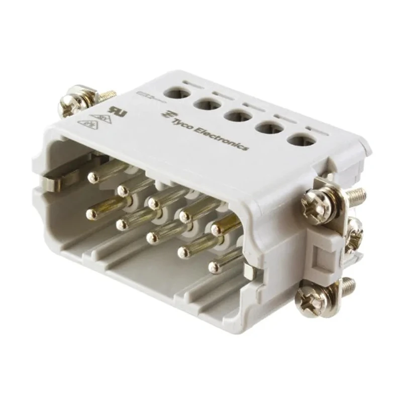 TE Connectivity Heavy Duty Power Connector Insert 16A Panel Mount 10 Contacts HA Series Male 1-1103414-1