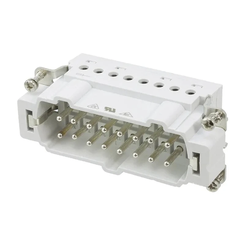 TE Connectivity Heavy Duty Power Connector Insert 16A 400V HE Series Male 16 Contacts 1-1103638-1