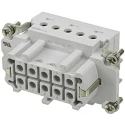 TE Connectivity Heavy Duty Power Connector Insert 16A 400V HE Series Female 10 Contacts 1-1103637-1