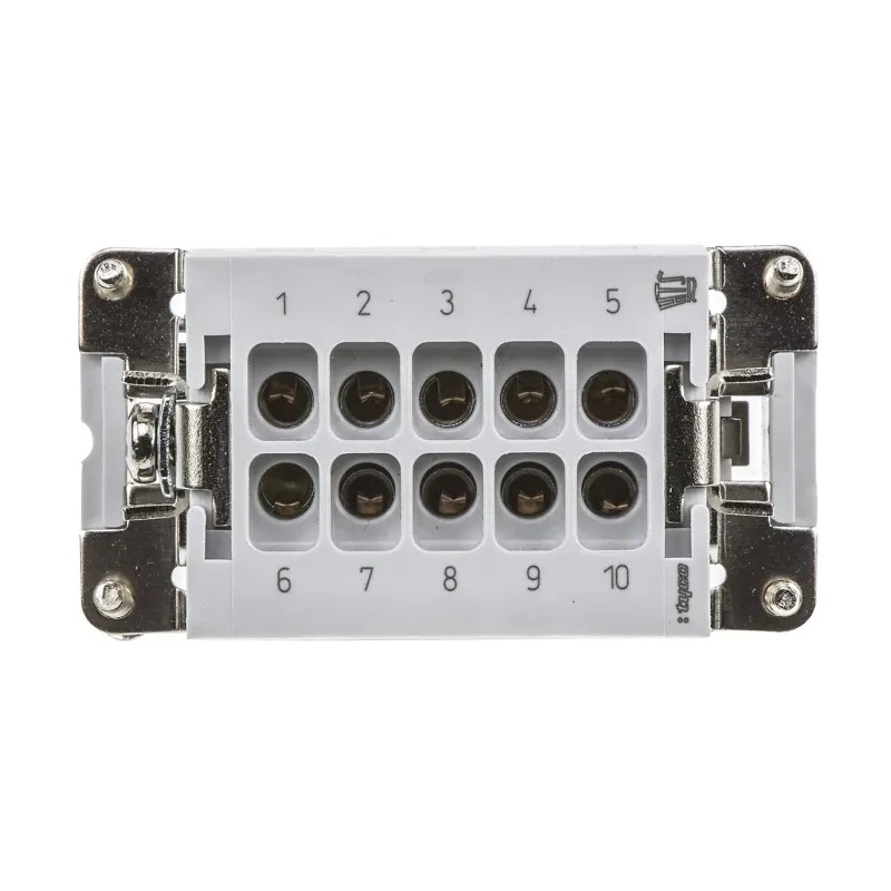 TE Connectivity Heavy Duty Power Connector Insert 16A, HE Series Male, 10 Contacts 1-1103636-1