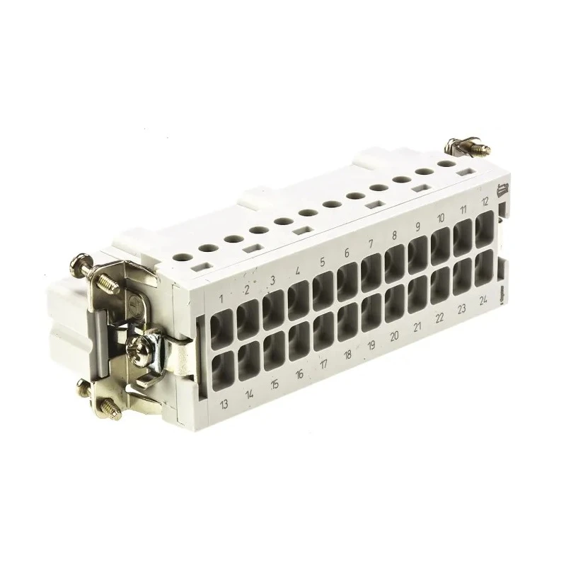 TE Connectivity Heavy Duty Power Connector Insert HE Series Male 24 Contacts 1-1103640-1
