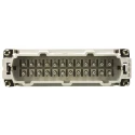 TE Connectivity Heavy Duty Power Connector Insert HE Series Male 24 Contacts 1-1103640-1