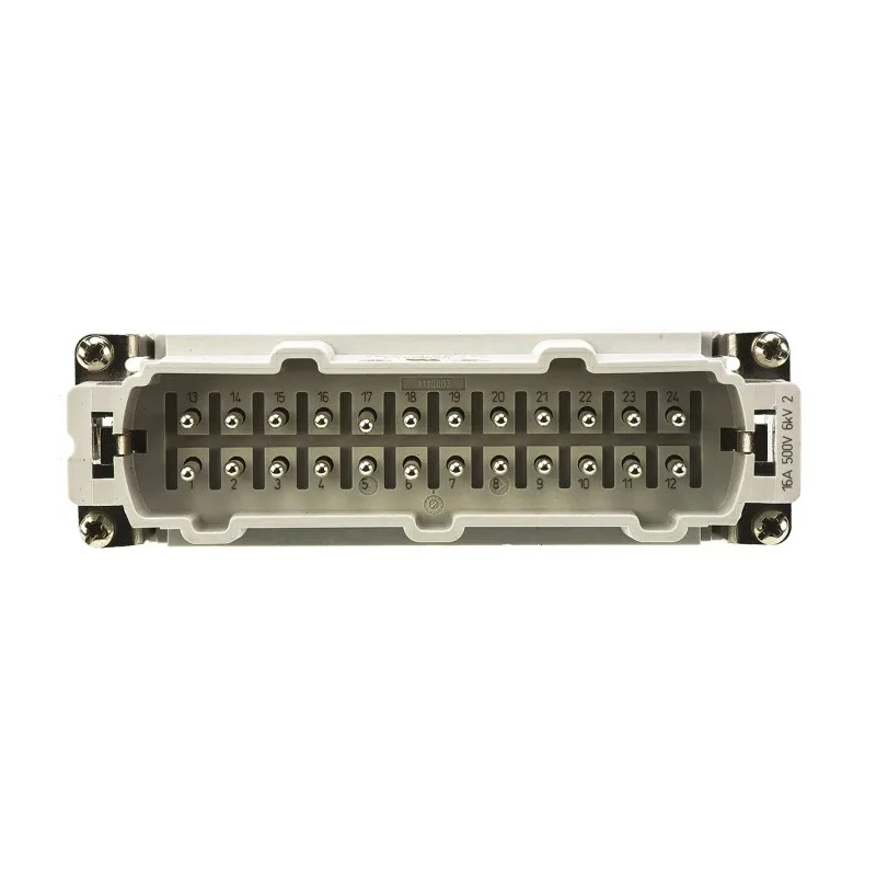 TE Connectivity Heavy Duty Power Connector Insert HE Series Male 24 Contacts 1-1103640-1