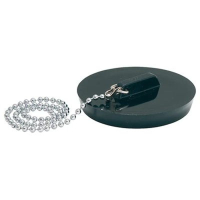 Watts Sink Plug Polyvinyl Chloride 1.57/1.77 in PVC with Chrome Bead Chain 315298 452306 2