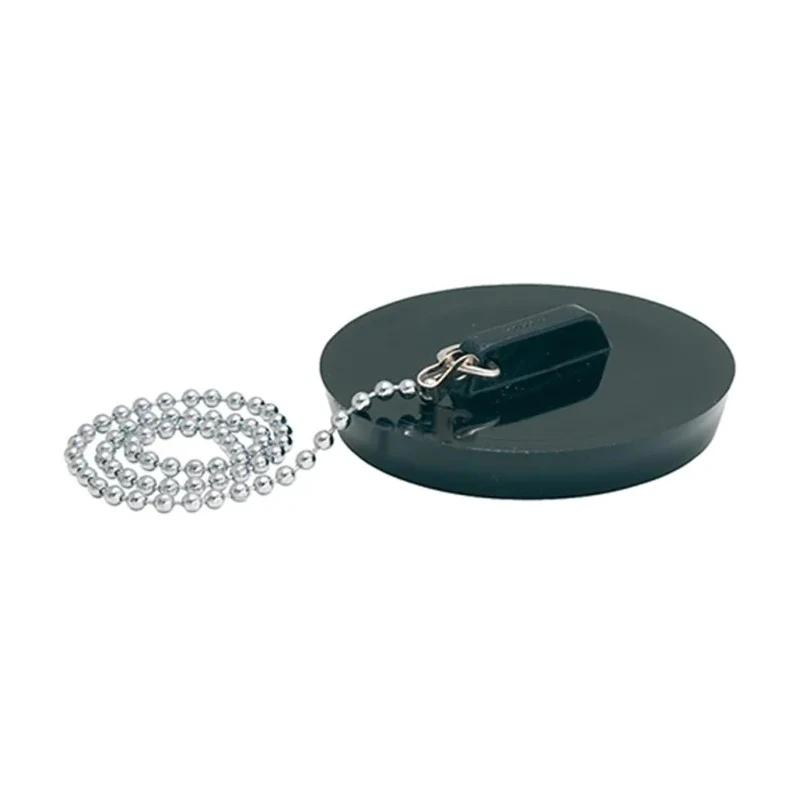 Watts Sink Plug Polyvinyl Chloride 1.57/1.77 in PVC with Chrome Bead Chain 315298 452306 2
