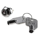 Lorlin Key Switch DPST 4A 2-Way Zinc Alloy Housing On-Off Operation LS121