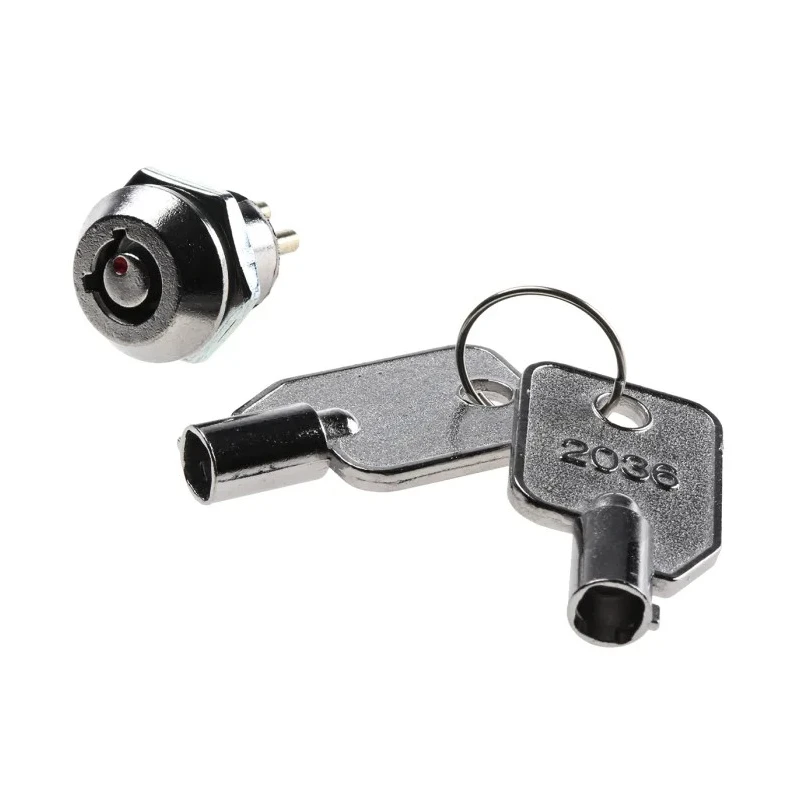 Lorlin Key Switch DPST 4A 2-Way Zinc Alloy Housing On-Off Operation LS121