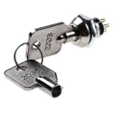 Lorlin Key Switch DPST 4A 2-Way Zinc Alloy Housing On-Off Operation LS121