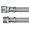 Watts Hose Assembly Male 10 mm x Male 12 mm Stainless Steel Reinforced 10 bar 300 mm Length 315298 101030 5