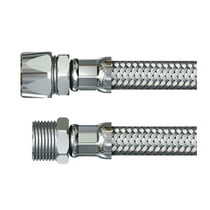 Watts Hose Assembly Male 10 mm x Male 12 mm Stainless Steel Reinforced 10 bar 300 mm Length 315298 101030 5