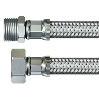 Watts Hose Assembly Female 15 mm x Female 21 mm Stainless Steel 16 bar 300mm Length 315298 099051 6