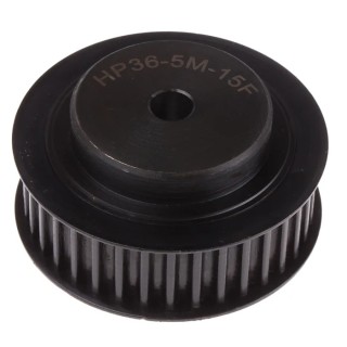 RS PRO Steel Timing Belt Pulley 15 mm Belt Width 5 mm Pitch 36 Tooth PB PULLEY 5M-15MM 36T