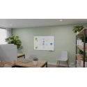 Legamaster White Board Magnetic Lacquered Steel Writing Surface 60 cm Height 90 cm Width 7-108143