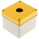 Eaton Pebble Grey Aluminium RMQ Titan M22 Enclosure 1 Hole 22mm Diameter 118456 M22-I1MGE-SAL
