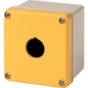 Eaton Pebble Grey Aluminium RMQ Titan M22 Enclosure 1 Hole 22mm Diameter 118456 M22-I1MGE-SAL