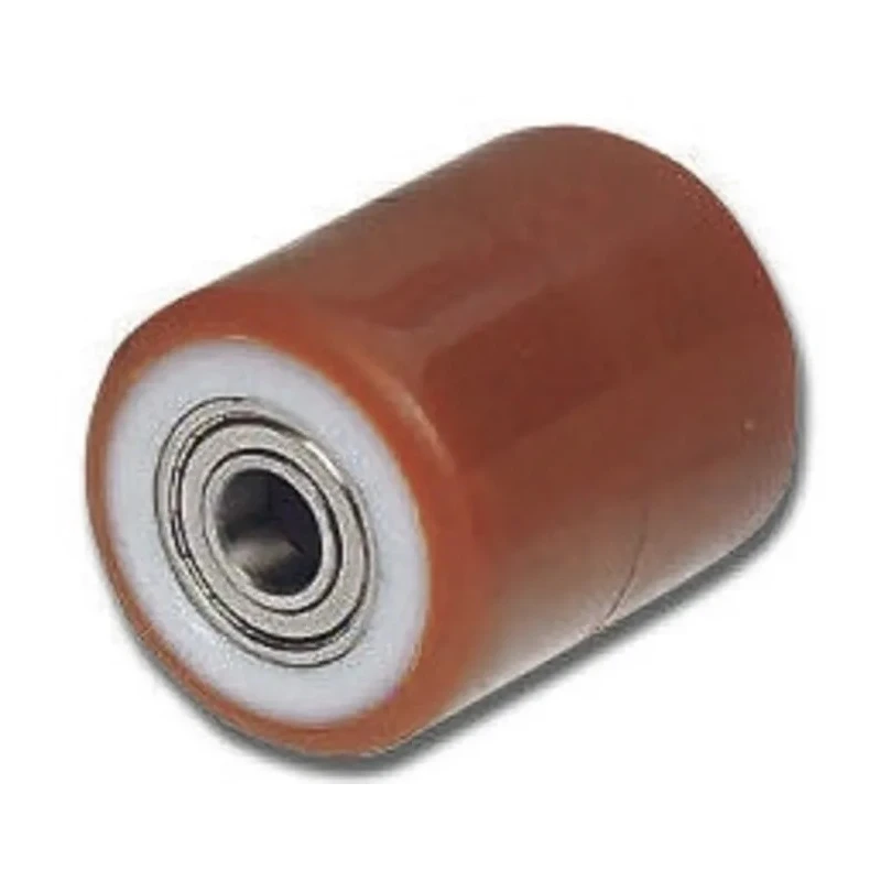LAG Brown, White Polyurethane Trolley Wheel 500 kg Load Capacity, 82mm Diameter 9947 CC