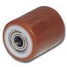 LAG Brown, White Polyurethane Trolley Wheel 500 kg Load Capacity, 82mm Diameter 9947 CC