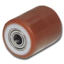 LAG Brown and White Polyurethane Trolley Wheel Load Capacity 750 kg 85mm Diameter 90mm Width 9965 CC