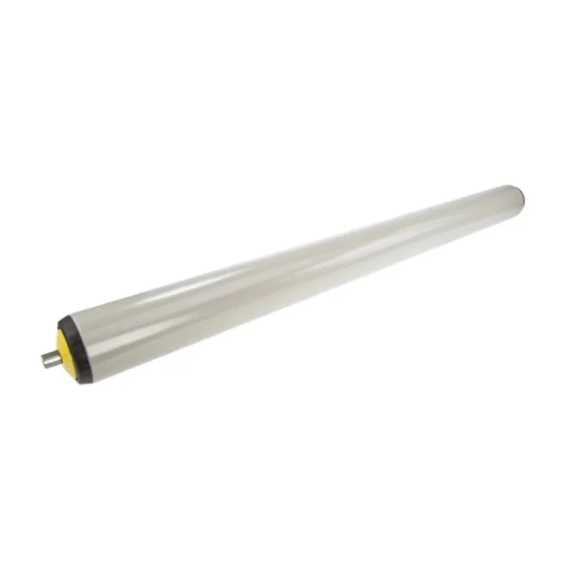 Interroll Plastic Round Conveyor Roller Spring Loaded 40 mm Diameter x 500 mm Length Stainless Steel 40 N 1042S40G43 - 500