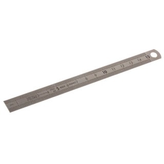 Facom 150 mm Flexible Stainless Steel Ruler Metric with Anti-Reflection Finish DELA.1051.150