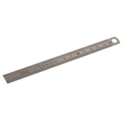 Facom 150 mm Flexible Stainless Steel Ruler Metric with Anti-Reflection Finish DELA.1051.150