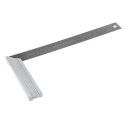 Facom 400 mm Engineer Try Square Stainless Steel Blade, Anodised Aluminium Heel 1223.04PB