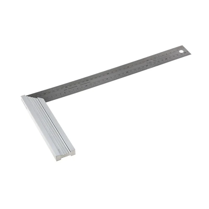 Facom 400 mm Engineer Try Square Stainless Steel Blade, Anodised Aluminium Heel 1223.04PB