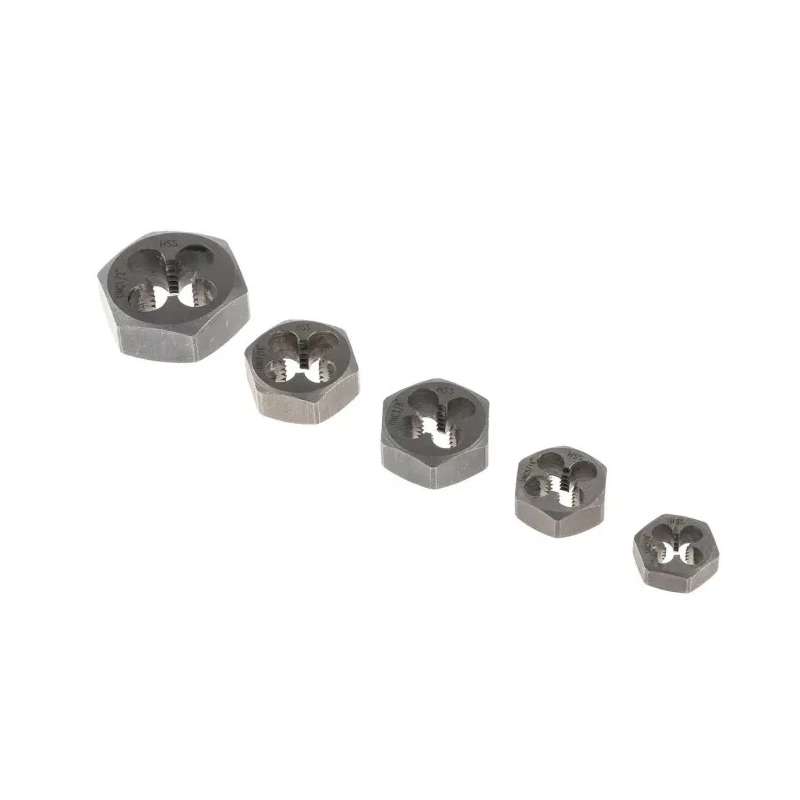 RS PRO 1/4 to 1/2in UNC Carbon Steel 5 Piece Die Nut Set 300-7537