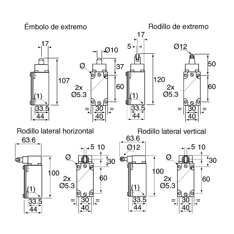 Telemecanique Sensors Safety Limit Switch Roller Plunger 1 NO/1 NC 240V AC 3A Metal Housing IP66 