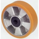 LAG Orange Grey Polyurethane Trolley Wheel 160mm Diameter 50mm Width Die Cast Aluminium Hub Roller Bearing 600kg Load 8320