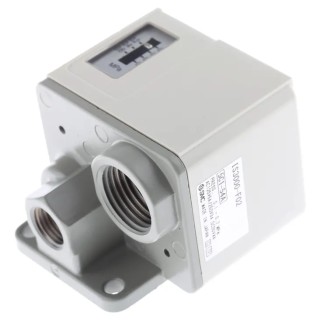 SMC Pressure Switch NC 0.1 MPa to 8 bar 1/4 in Port Size, 160mA Current, IP40, IS3000-F02