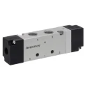 EMERSON ? ASCO Pneumatic Solenoid Valve Pilot G 521 Series Base Mount 5 Ports 1/4 in Thread 8 bar 1050 L/min 50°C 52100078