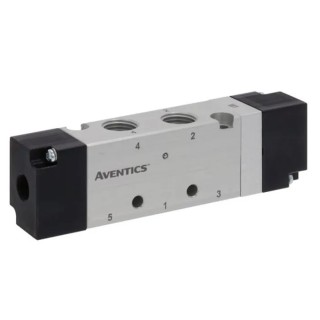 EMERSON ? ASCO Pneumatic Solenoid Valve Pilot G 521 Series Base Mount 5 Ports 1/4 in Thread 8 bar 1050 L/min 50°C 52100078