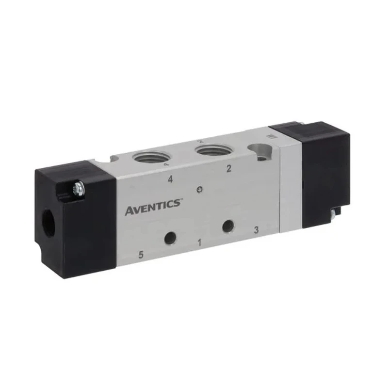 EMERSON ? ASCO Pneumatic Solenoid Valve Pilot G 521 Series Base Mount 5 Ports 1/4 in Thread 8 bar 1050 L/min 50°C 52100078