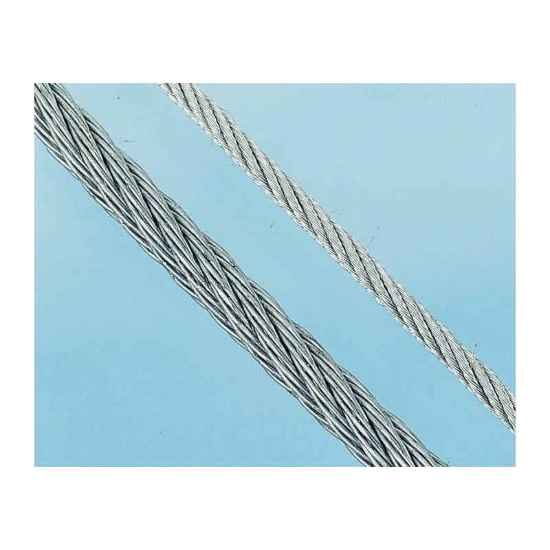 RS PRO Galvanised Steel Wire Rope 5 mm Diameter 75 m Length Safe Working Load 324 kg 192-963