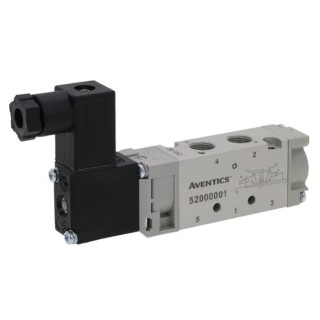 EMERSON ? ASCO EMERSON ASCO Pneumatic Solenoid Valve 5/2 Solenoid G 521 Series 230V AC Anodised Aluminium Manifold 52100004