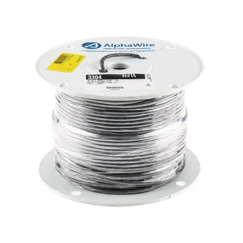 RS PRO Alpha Essentials Communication & Control Control Cable 4 Cores 0.09mm² 28 AWG Screened 100m Slate Jacket 3304 SL033