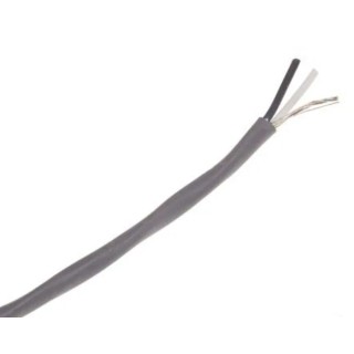 Alpha Wire Alpha Essentials Communication & Control Control Cable 2 Cores 0.09mm² 28 AWG Screened 100m Grey 3302 SL033