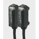 Omron Through Beam Photoelectric Sensor Block Style LED 500 mm Detection Range NPN Output IP67 E3T-FT12 2M