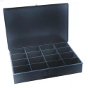 Durham 16 Cell Grey Steel Compartment Box 76 mm x 457 mm x 304 mm 303-4696