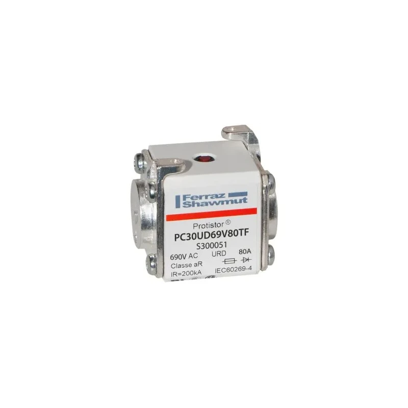 Mersen 80A Size 30 FF Square Body Fuse 700V S300051 / PC30UD69V80TF