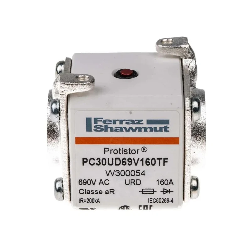 Mersen 160A Size 30 FF Square Body Fuse 700V W300054 / PC30UD69V160TF