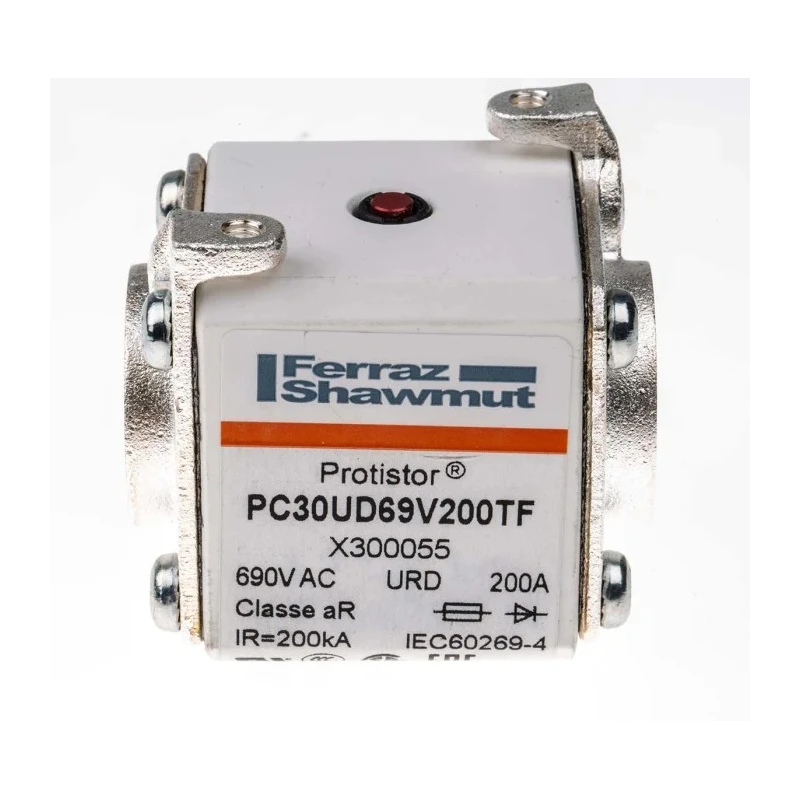 Mersen 200A Size 30 FF Square Body Fuse 700V High Rupture Capacity X300055 / PC30UD69V200TF