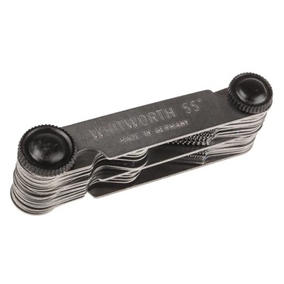 MikronTec 52 Blades Thread Pitch Gauge, 4-62 TPI, 0.25-6 mm Range 304-9193