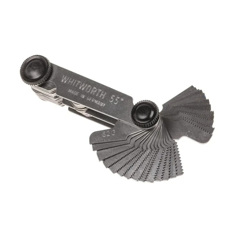 MikronTec 52 Blades Thread Pitch Gauge, 4-62 TPI, 0.25-6 mm Range 304-9193
