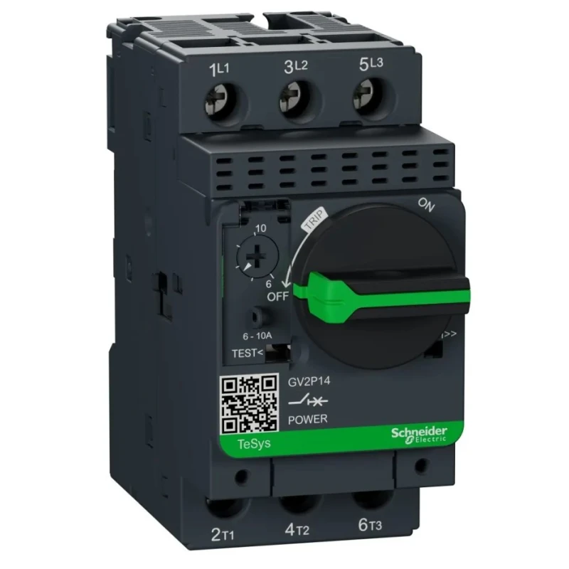 Schneider Electric Motor Protection Circuit Breaker 10A, 6A, Thermal Magnetic, 690V AC, IP20, 3 Poles GV2P14